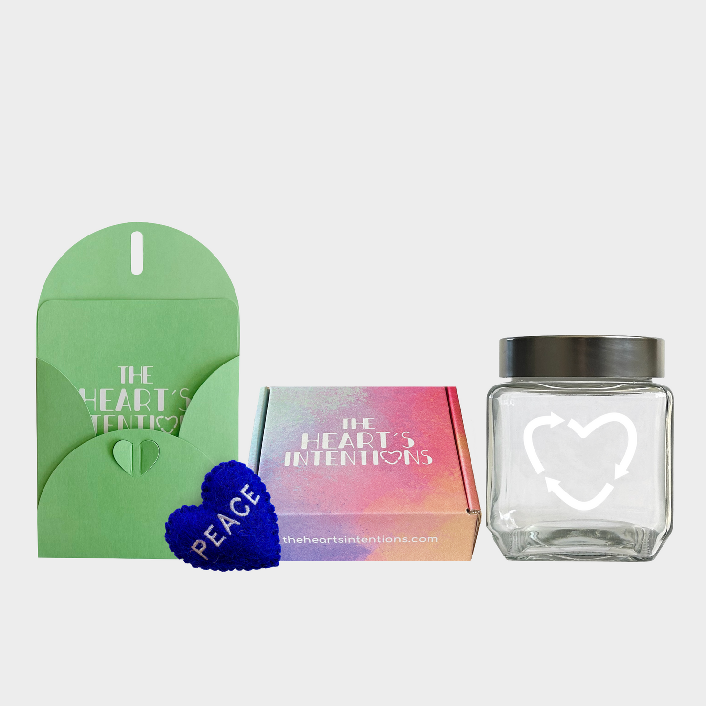 Card and Envelope Set + Heart + Heart Holder + The Heart’s Intentions Gift Box Bundle